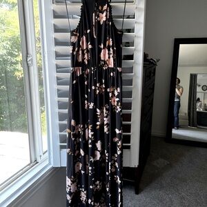 French Grey Maxi Dress